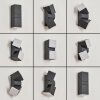 Applique murale d'extérieur  Toogong LED Anthracite, 2 lumières