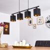 Suspension Alsen Noir, 4 lumières