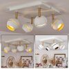 Plafonnier  Tome LED Laiton, Blanc, 4 lumières
