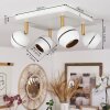 Plafonnier  Tome LED Laiton, Blanc, 4 lumières