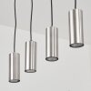 Suspension  Javel Chrome, Nickel mat, 4 lumières