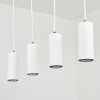 Suspension  Javel Blanc, 4 lumières