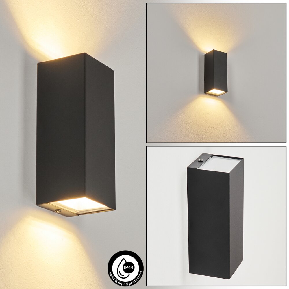 Applique murale d'extérieur Bogachie LED Noir, 1 lumière main product photo