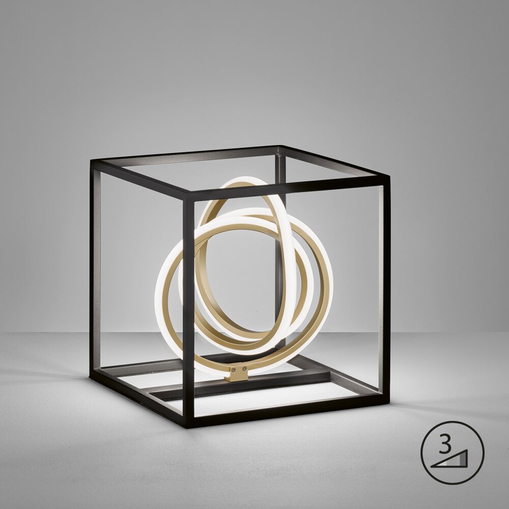 Lampe de table Fischer & Honsel Gisi LED Noir, 1 lumière main product photo