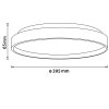 Plafonnier Brilliant Alson LED Blanc, 1 lumière