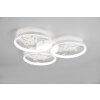Plafonnier Trio Groovy LED Blanc, 1 lumière