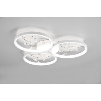 Plafonnier Trio Groovy LED Blanc, 1 lumière