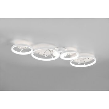 Plafonnier Trio Groovy LED Blanc, 1 lumière