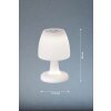 Lampe à poser FHL easy Barletta LED Blanc, 1 lumière, Changeur de couleurs