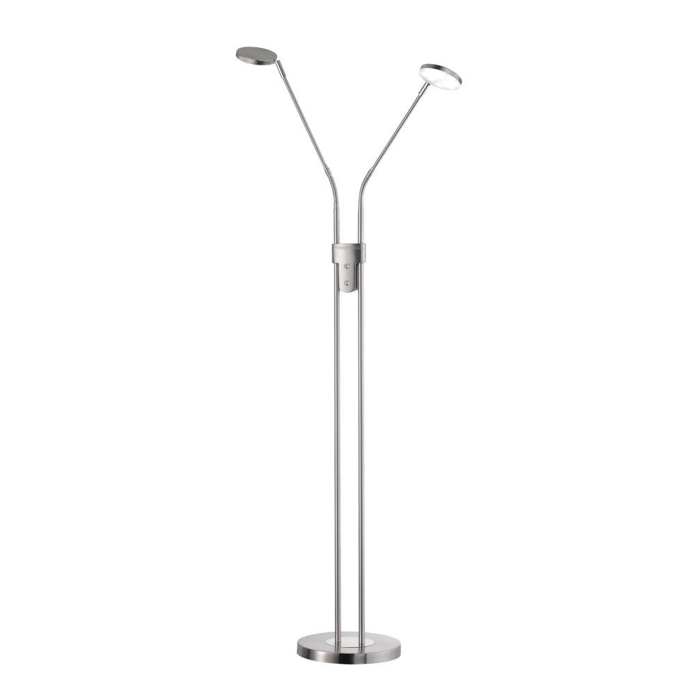 Lampadaire FHL easy Luna LED Nickel mat, 2 lumières main product photo