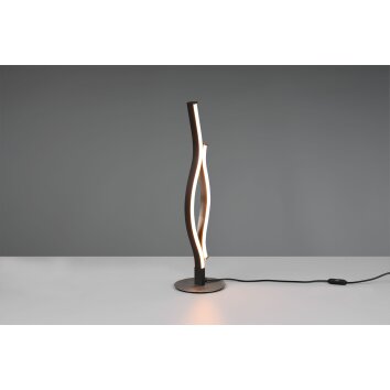 Lampe de table Trio Blaze LED Aluminium brossé, 1 lumière