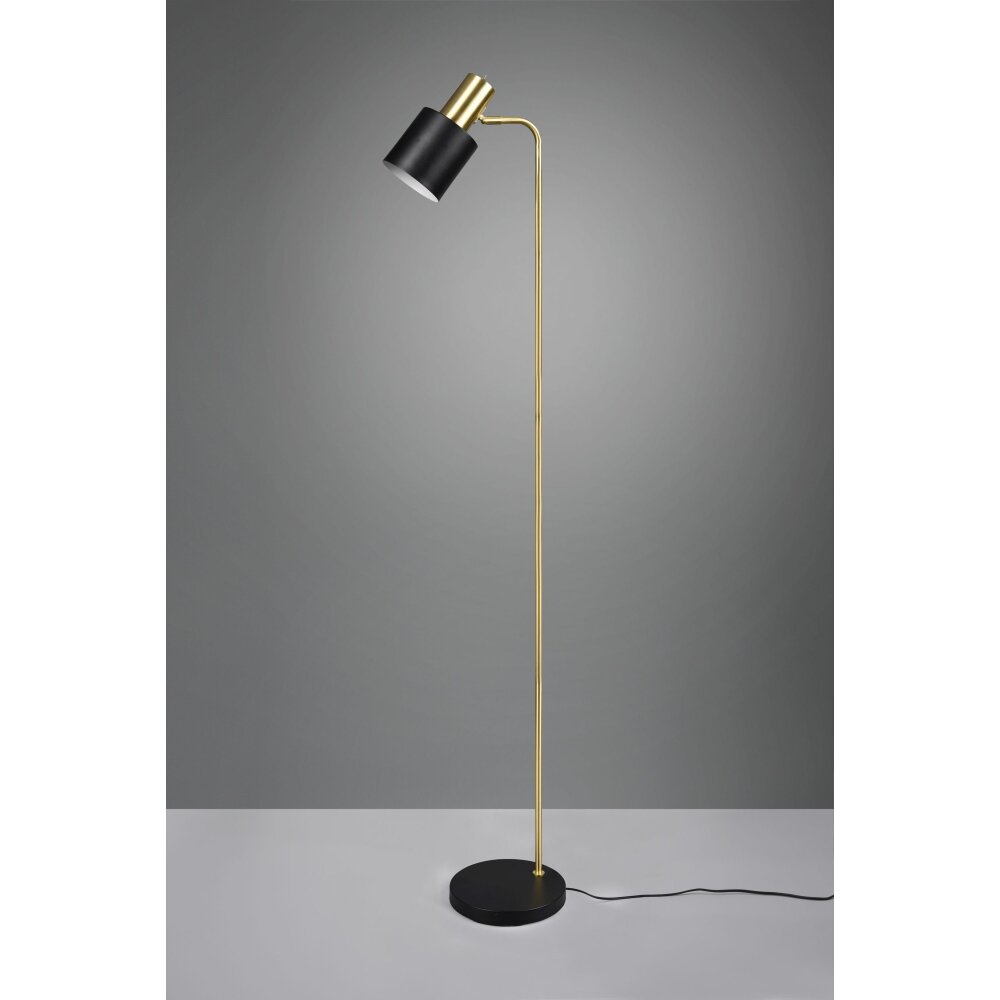 Lampadaire Reality Adam Or, Noir, 1 lumière main product photo