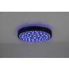 Plafonnier Reality Chizu LED Noir, 1 lumière, Télécommandes, Changeur de couleurs