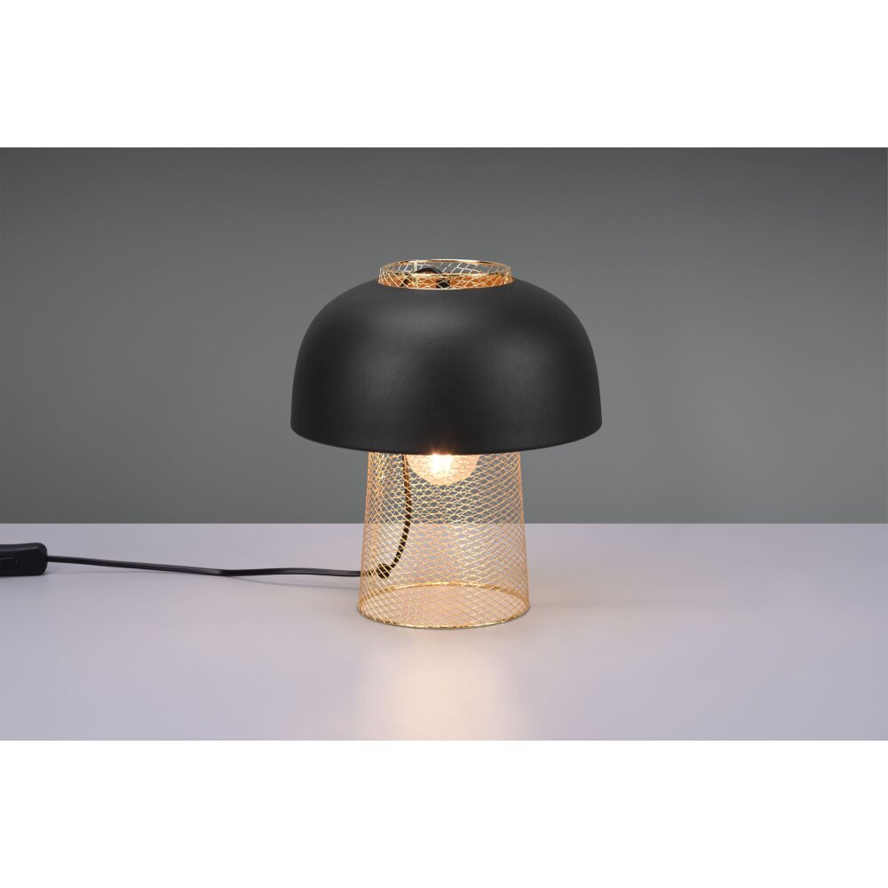 Lampe de table Reality Punch Or, Noir, 1 lumière main product photo