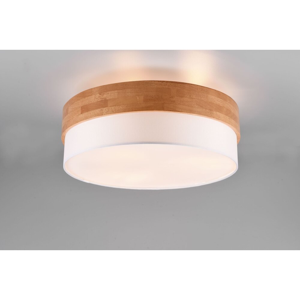 Plafonnier Trio Seasons Écru, Nickel mat, 3 lumières main product photo