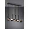 Suspension Trio Clayton Noir, 5 lumières