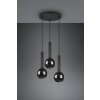 Suspension Trio Clayton Noir, 3 lumières