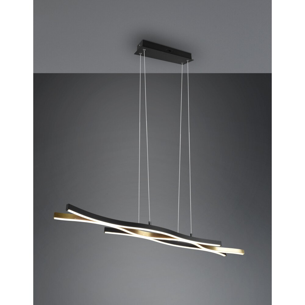 Suspension Trio Blaze LED Laiton, 1 lumière main product photo