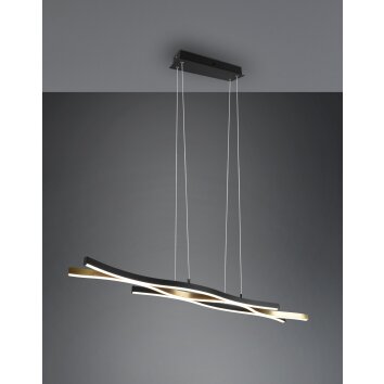 Suspension Trio Blaze LED Laiton, 1 lumière