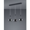 Suspension Trio Madison LED Noir, 3 lumières