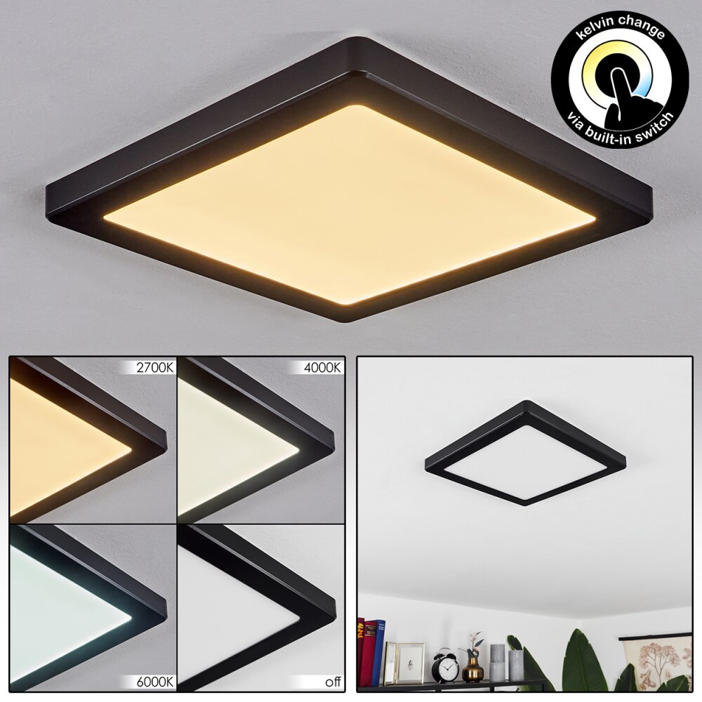 Plafonnier Canditas LED Noir, 1 lumière main product photo