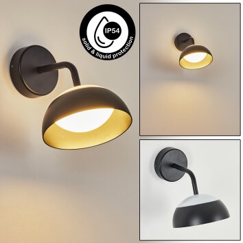 Applique murale d'extérieur  Ancemont LED Noir, 1 lumière