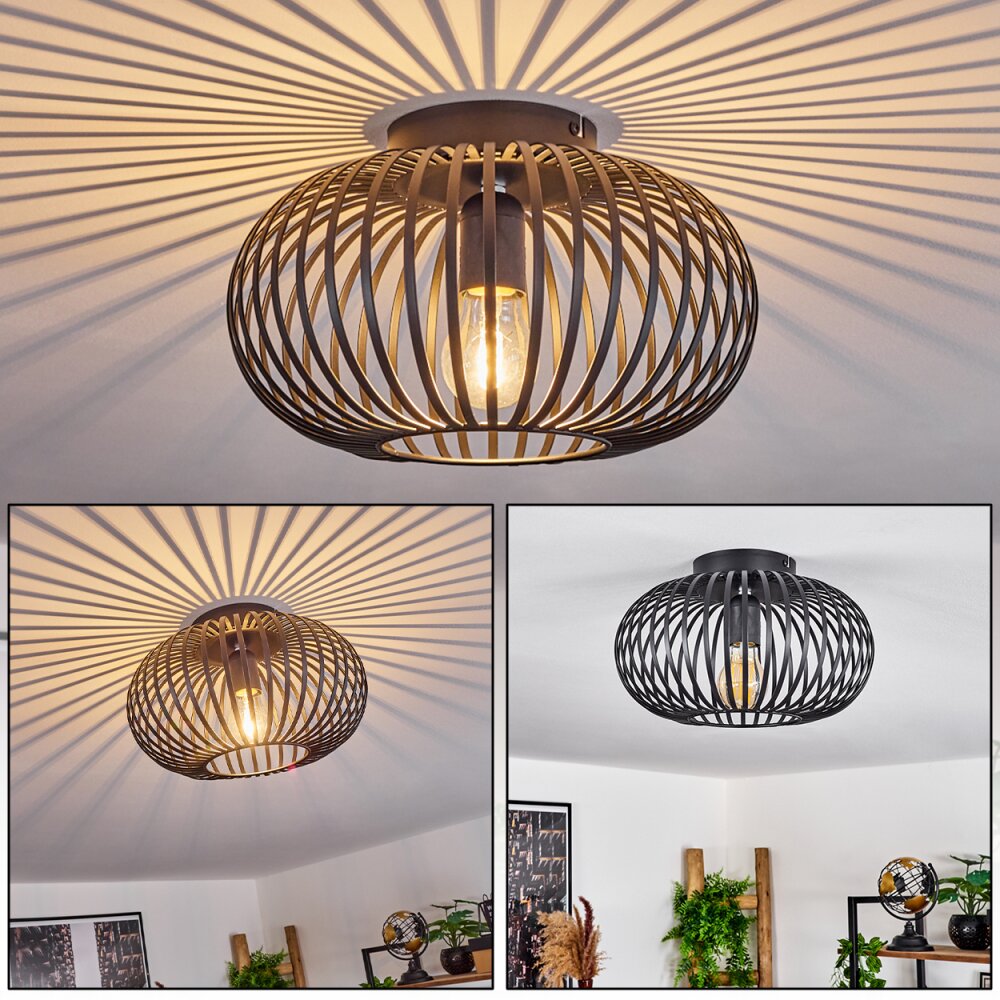 Plafonnier Oravi Noir, 1 lumière main product photo