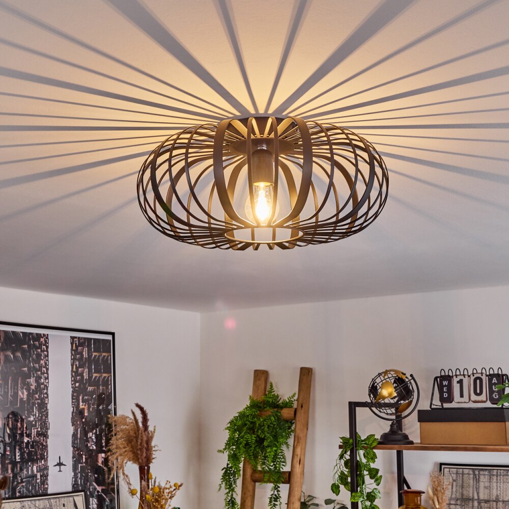 Plafonnier Oravi Noir, 1 lumière main product photo