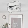 Plafonnier  Laonsana LED Noir, Blanc, 2 lumières