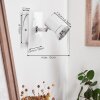 Applique murale  Lanrigan LED Chrome, Blanc, 1 lumière