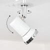 Plafonnier  Lanrigan LED Chrome, Blanc, 3 lumières