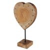 lampe solaire Globo HERZ LED Couleur bois, 13 lumières