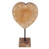 lampe solaire Globo HERZ LED Couleur bois, 13 lumières