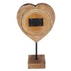 lampe solaire Globo HERZ LED Couleur bois, 13 lumières