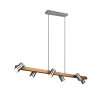 Suspension Trio Marley Écru, Nickel mat, 6 lumières