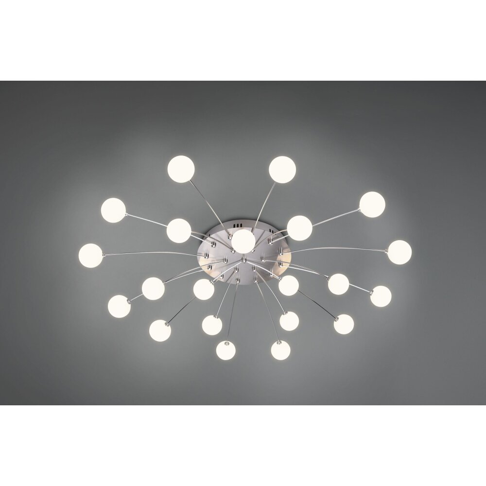 Plafonnier Trio Bullet LED Nickel mat, 21 lumières main product photo