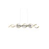 Suspension Trio Sequence LED Laiton, Noir, 1 lumière