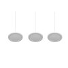 Suspension Trio Tray LED Blanc, 3 lumières