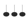 Suspension Trio Tray LED Noir, 3 lumières