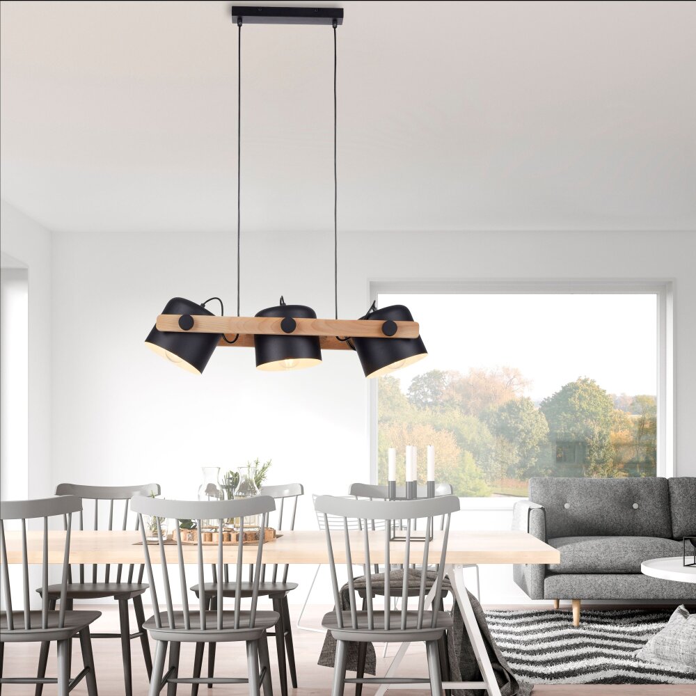 Suspension Leuchten-Direkt CUP Noir, 3 lumières main product photo