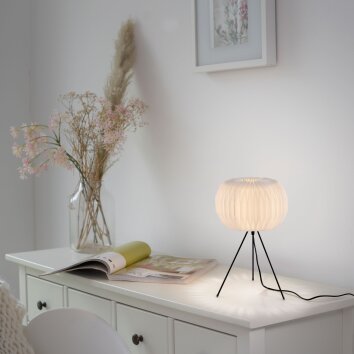 Lampe de table Leuchten-Direkt PAPEL Blanc, 1 lumière