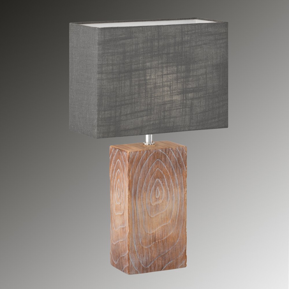 Lampe de table Fischer & Honsel Bronco Couleur bois, 1 lumière main product photo