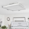 Plafonnier  Audrieu LED Blanc, 2 lumières