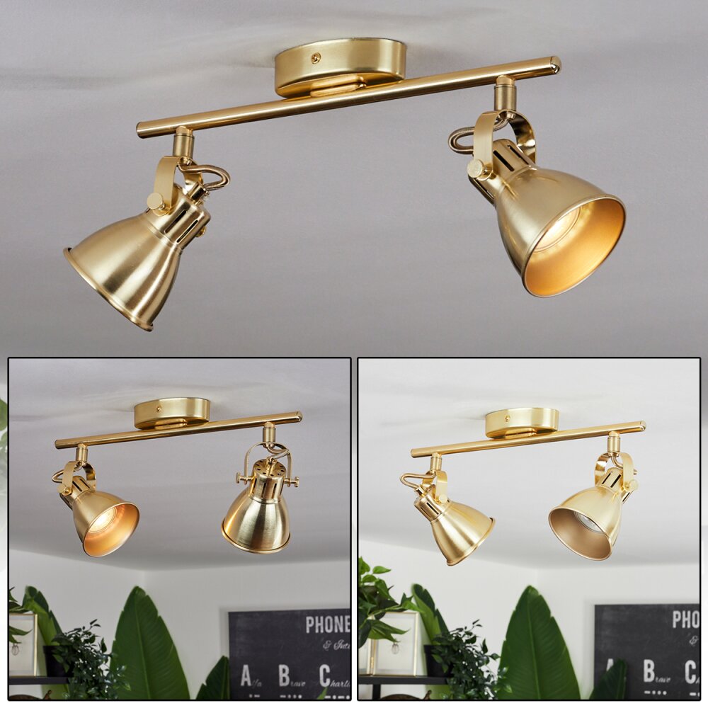 Plafonnier Salinas Laiton, 2 lumières main product photo