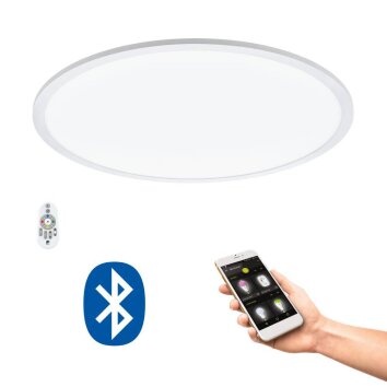 Plafonnier Eglo SARSINA-C LED Blanc, 1 lumière, Télécommandes, Changeur de couleurs
