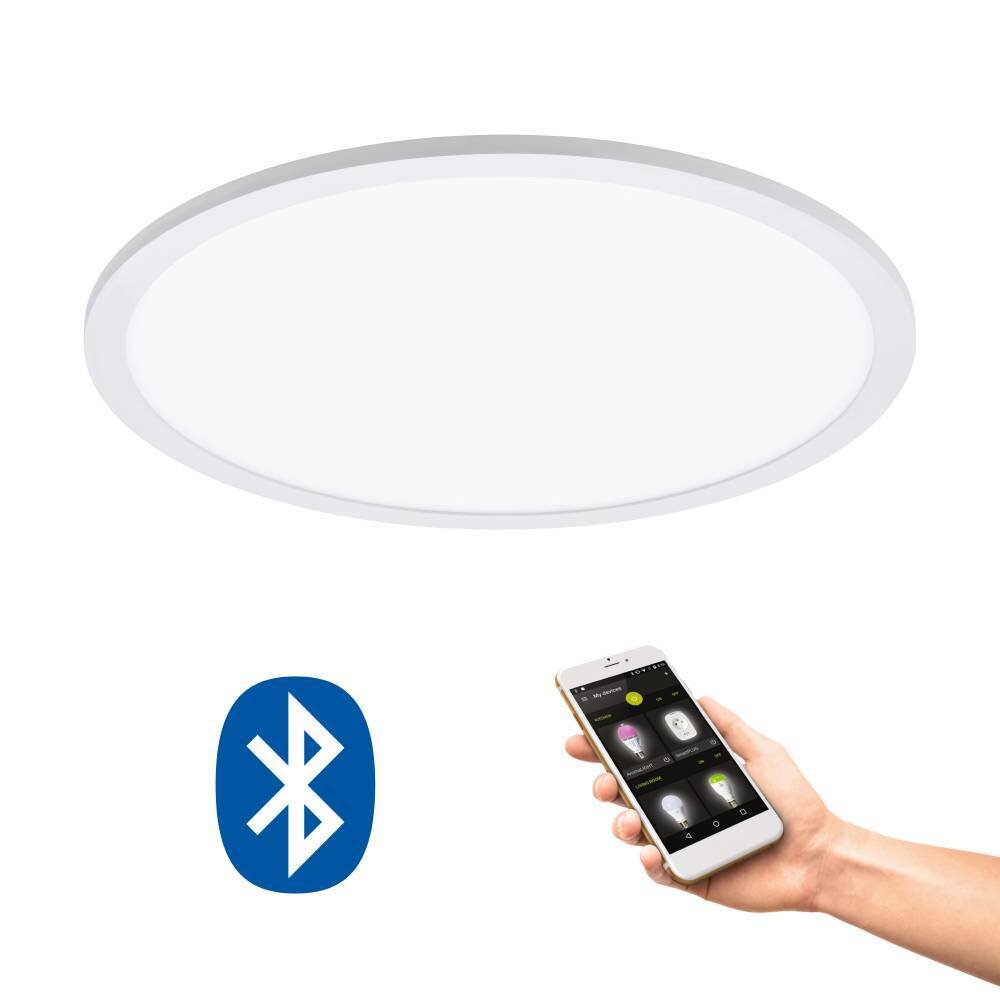 Plafonnier Eglo SARSINA-C LED Blanc, 1 lumière, Télécommandes, Changeur de couleurs main product photo