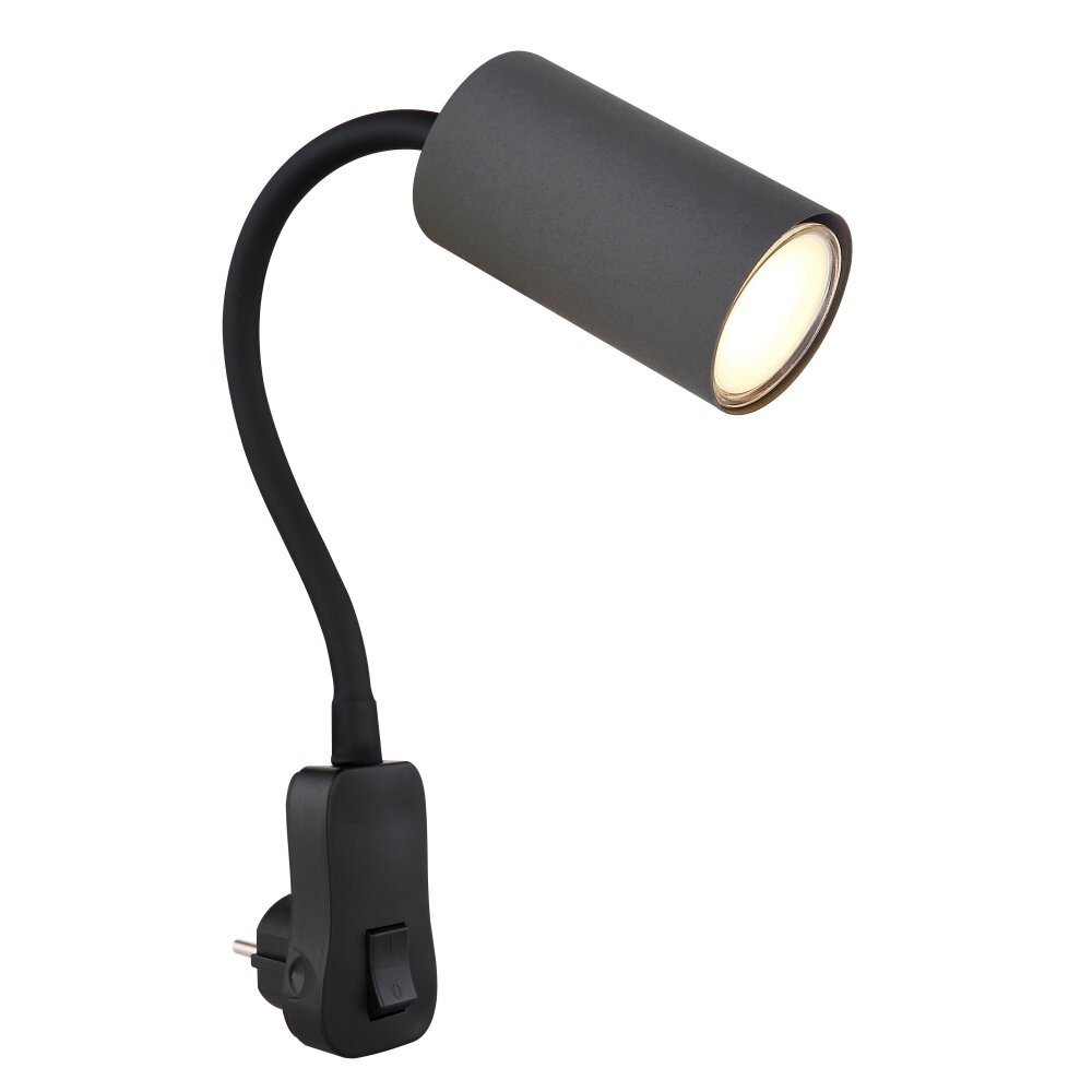 Applique murale Globo ROBBY Noir, 1 lumière main product photo