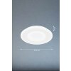 Plafonnier Fischer & Honsel Bolia LED Blanc, 1 lumière, Télécommandes
