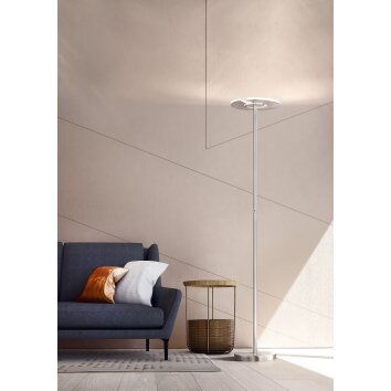 Lampadaire à vasque Fischer & Honsel Dent LED Nickel mat, 1 lumière