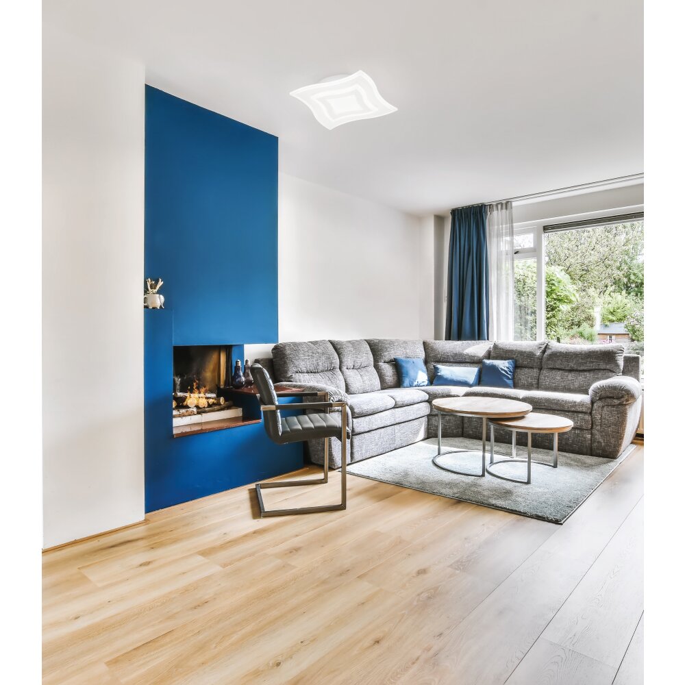 Plafonnier Fischer & Honsel Gorden LED Blanc, 1 lumière, Télécommandes main product photo